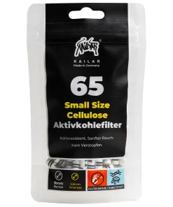 Kailar Cellulose Aktivkohlefilter 5,9mm 65er Schwarz
