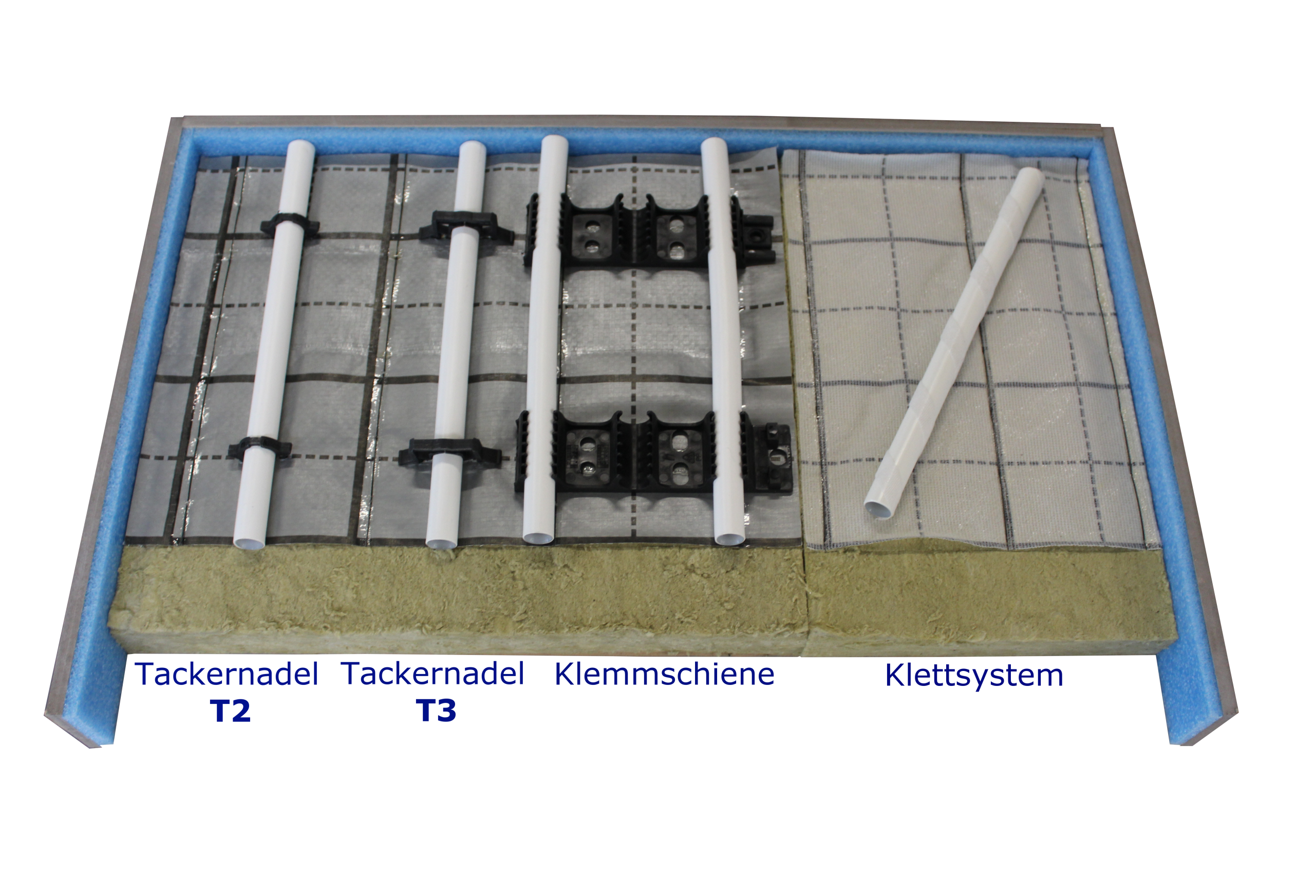 Tackersystem Mineral Dämmung Komplettpaket 80m² (VA 150mm) – Bild 3